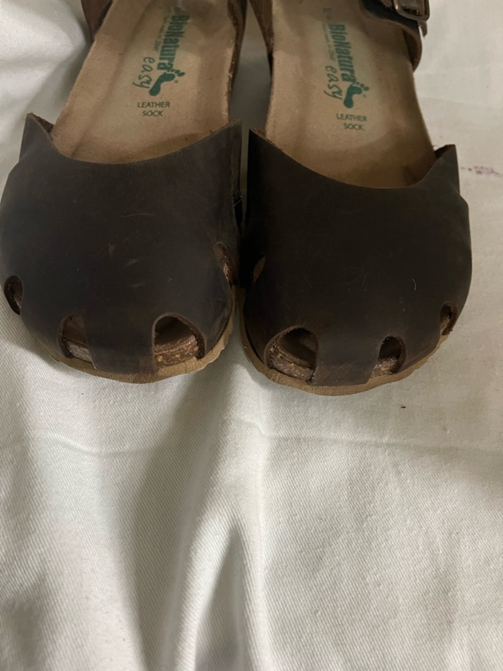BIONATURA dark brown cork sandals/ shoes like new 39/8 - Picture 7 of 10
